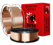 Проволока сварочная омедненная BIZON HCW-50A ER70S-6 (ф1,0мм; 15кг) 