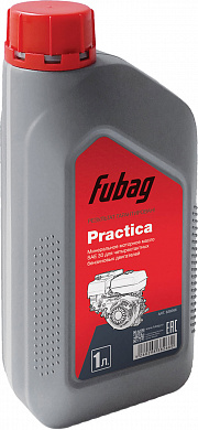 Масло моторное минеральное FUBAG Practica SAE 30 1л. (для четырехтактных бензинов. двигателей)